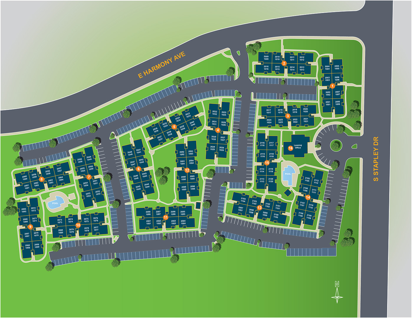Courtyard SoHo Map